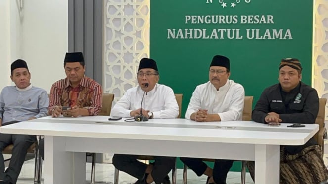 Presidente general de PBNU (Ketum), KH Yahya Cholil Staquf (Gus Yahya)