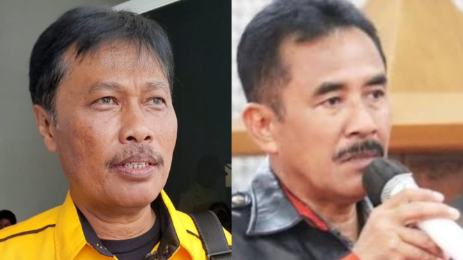 Dua bakal calon wali kota Golkar Kota Cirebon, Effendi Edo dan Heri Hermawan