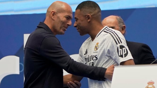 Kylian Mbappe dan Zinedine Zidane