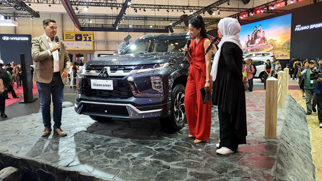 Booth Mitsubishi Motors di GIIAS 2024