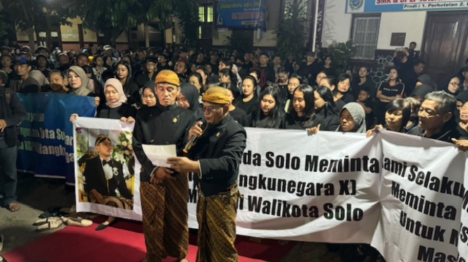 Deklarasi dukungan terhadap Gusti Bhre sebagai calon Wali Kota Solo di Baluvarti, Solo.