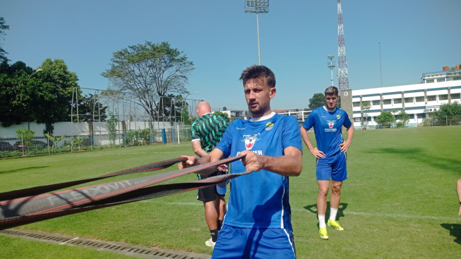 Pemain asing Persib Bandung, Mateo Kocijan (foto: Dede Idrus) 