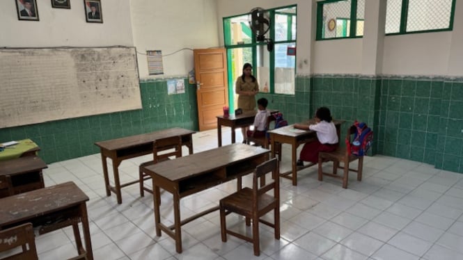 SDN Dawung Tengah di Solo hanya menerima dua siswa baru pada tahun ajaran baru 2024/2025.