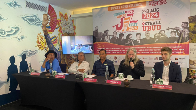 Konferensi pers Ubud Village Jazz Festival ke-11 di Ubud, Bali