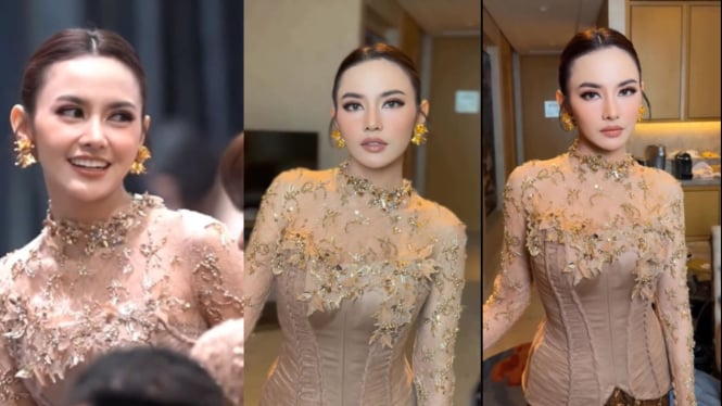 Penampilan Mahalini saat Jadi Bridesmaid di Pernikahan Aaliyah- Thariq