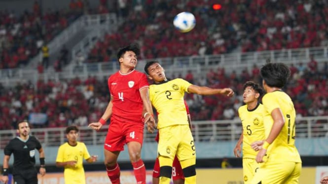 Timnas Indonesia U-19 vs Malaysia U-19 di semifinal Piala AFF U-19 2024