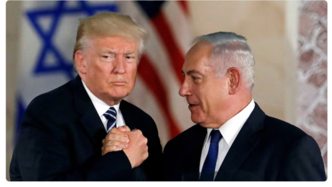 Pertemuan Donald Trump dan Netanyahu (Doc: India Today)