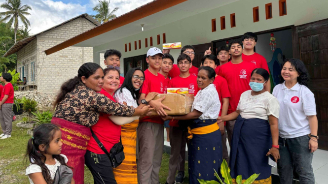 Inisiatif Siswa Binus School Simprug Daur Ulang Spanduk Bekas 