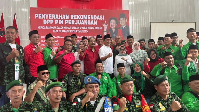 Mundjidah Wahab dan Sumrambah terima rekom dari PDIP.