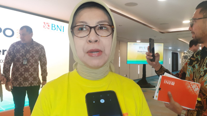 [dok. Consumer Segment Division Head BNI, Sri Indira, saat ditemui usai konferensi pers BNI EXPO 2024 di Graha BNI, Kawasan Sudirman, Jakarta, Selasa, 30 Juli 2024]