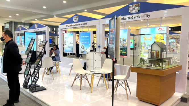 Pameran properti PropVaganza 2024 di Mal Artha Gading, Jakarta.