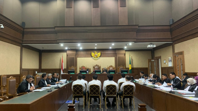 Belasan eks pegawai rutan KPK jalani sidang dakwaan di Pengadilan Tipikor pada PN Jakarta Pusat