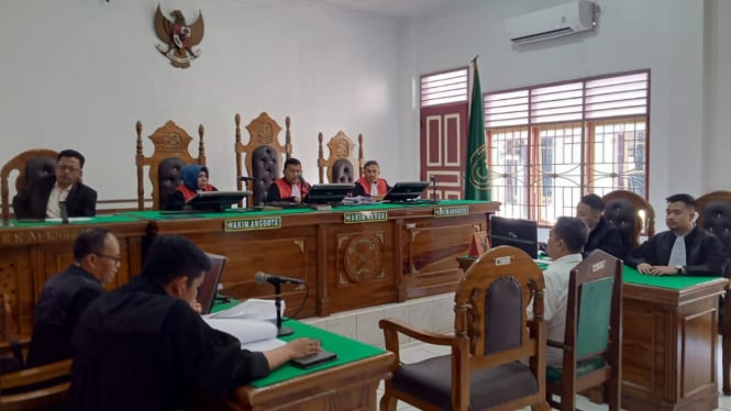 Sidang kasus korupsi APD Covid-19 tahun 2020 di PN Medan.(istimewa/VIVA)