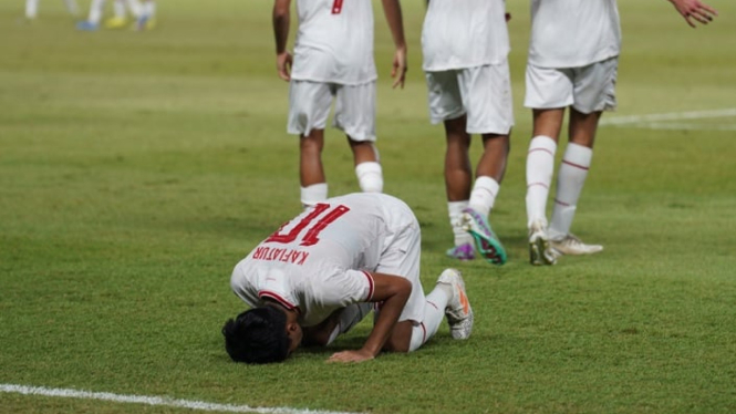 Pemain Timnas Indonesia U-19, Muhammad Kafiatur Risky