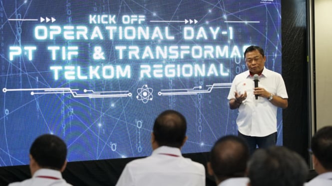 Direktur Utama Telkom Indonesia Ririek Adriansyah.