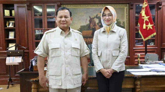 Prabowo Subianto dan Airin Rachmi Diany