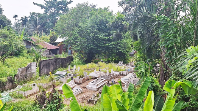 Pemakaman Ella Nanda Sari Hasibuan, di Kabupaten Langkat. (B.S.Putra/VIVA)