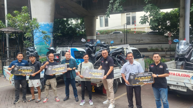 Acara handover seremoni Yamaha Nmax Turbo Tech Max Ultimate