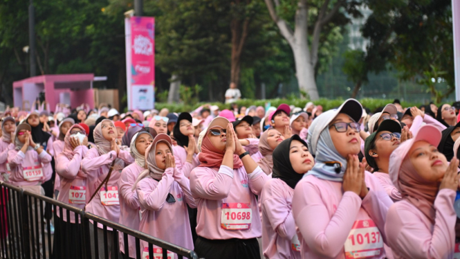 Acara She Runs The World di Sudirman, Jakarta.