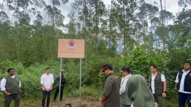 Tim BNPB di kawasan IKN Nusantara, Kaltim.