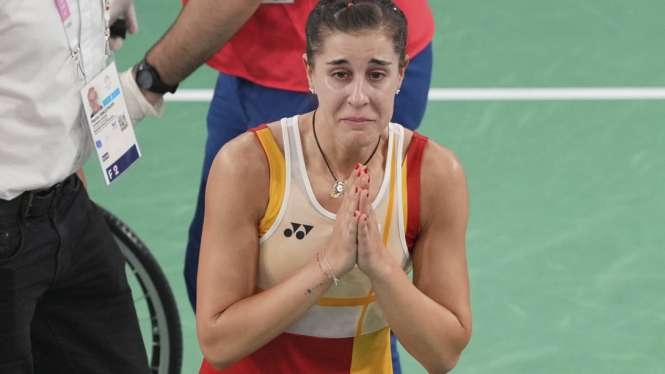 Atlet bulutangkis Spanyol, Carolina Marin mundur di semifinal tunggal putri