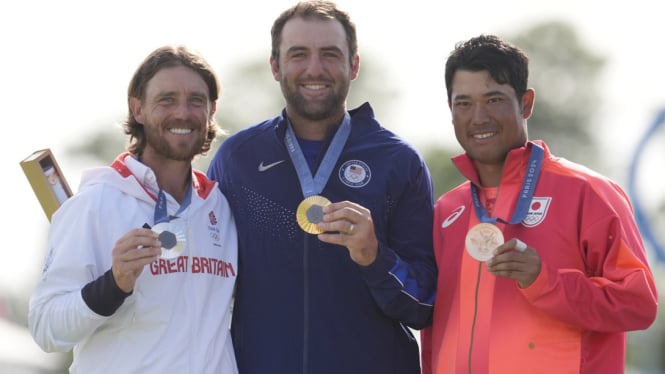 Atlet golf Amerika Serikat, Scottie Scheffler raih medali emas