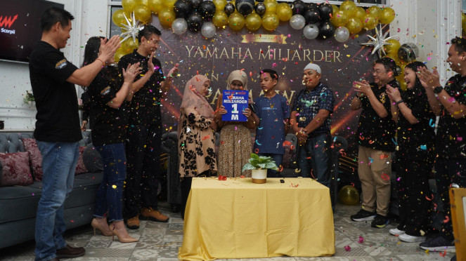 Wanita ini beruntung dapat Rp1 miliar dari Yamaha