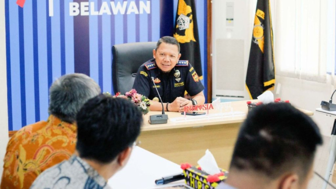 Bea Cukai Belawan menerima kunjungan perwakilan Kementerian Luar Negeri Republik