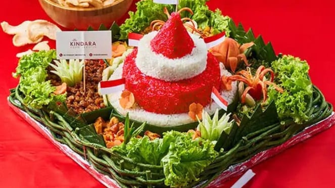 Tumpeng bendera merah putih