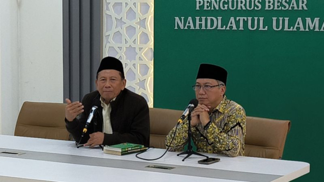 Mantan politikus PKB Effendy Choiri alias Gus Choi di kantor PBNU.