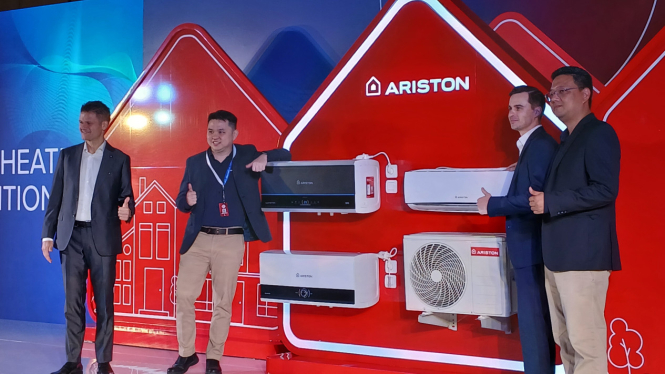 Peluncuran produk Ariston di ICE BSD Tangerang, Banten, Kamis, 8 Agustus 2024.