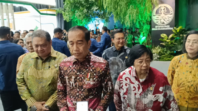 Presiden Joko Widodo di JCC, Jakarta, Jumat, 9 Agustus 2024.