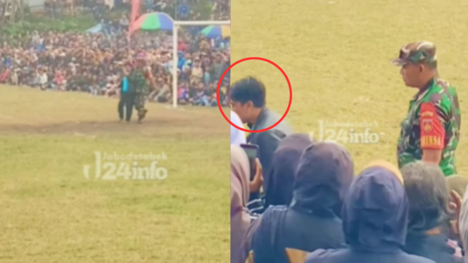 Viral Anggota TNI Usir Dukun di Pertandingan Sepakbola Tarkam