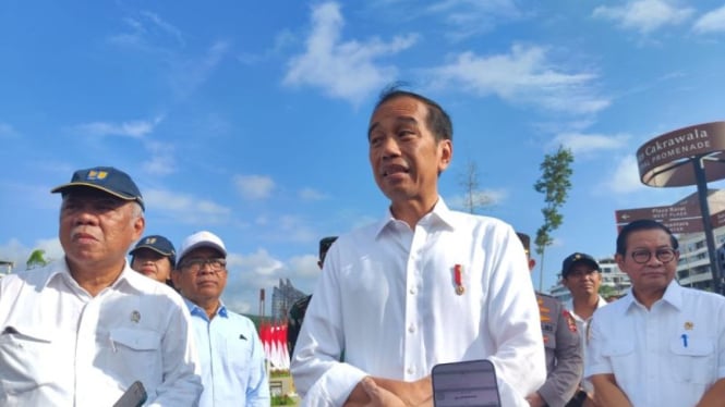 Presiden Jokowi di IKN.