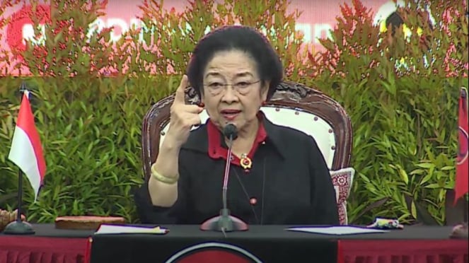 La presidenta del PDIP, Megawati Soekarnoputri.