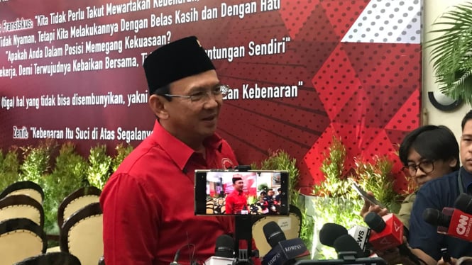 Ketua DPP PDIP, Basuki Tjahaja Purnama alias Ahok