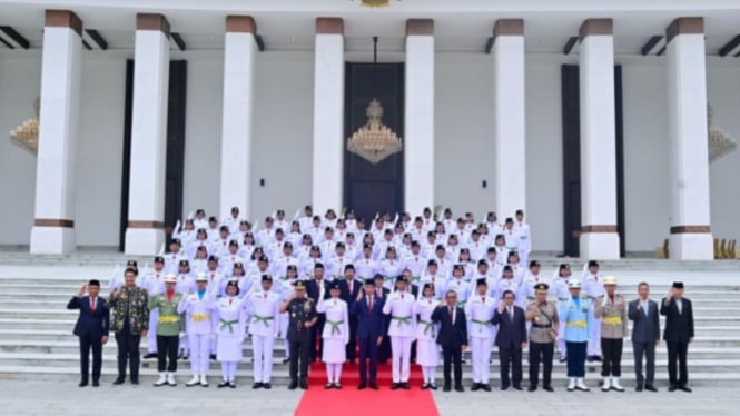 Pengukuhan Paskibraka 2024 di Istana Negara IKN