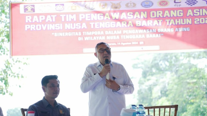 Kepala Divisi Keimigrasian Kanwil Kemenkumham NTB, Wishnu Daru Fadjar (Satria) 