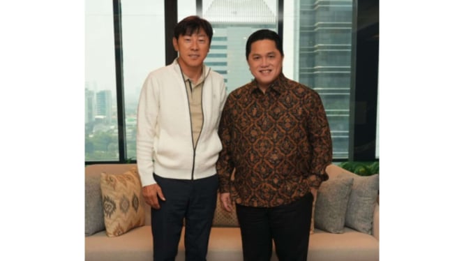 shin tae-yong dan Erick Thohir