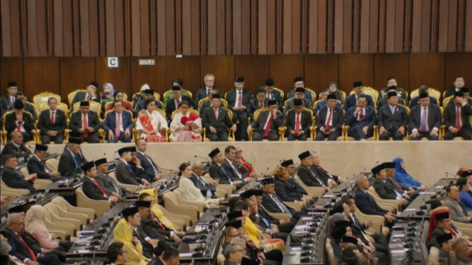 Deretan menteri kabinet Jokowi yang menghadiri Sidang Tahunan MPR 2024