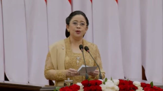 Ketua DPR RI Puan Maharani di Pembukaan Sidang Paripurna 1 periode 2024-2025