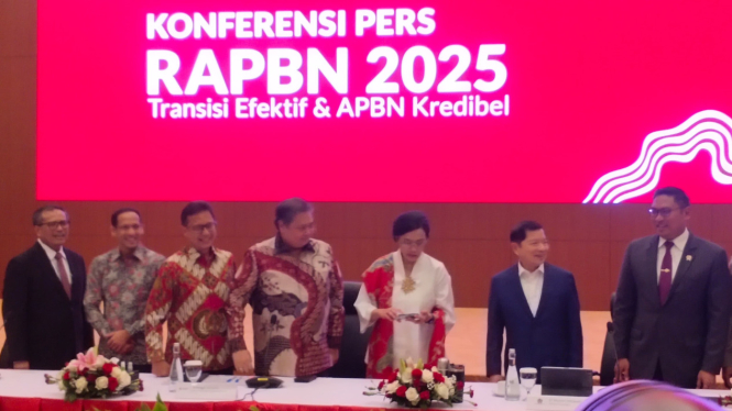 Konferensi pers Rancangan Anggaran Pendapatan dan Belanja Negara (RAPBN) 2025