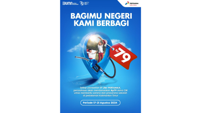 Pertamina meluncurkan Program bertajuk 'Bagimu Negeri Kami Berbagi'