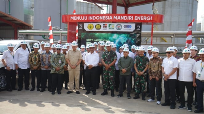 Menteri Pertanian Amran Sulaiman melakukan soft launching biodiesel B50