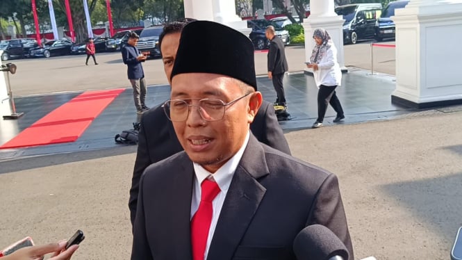 Hasan Nasbi di Istana Kepresidenan Jakarta