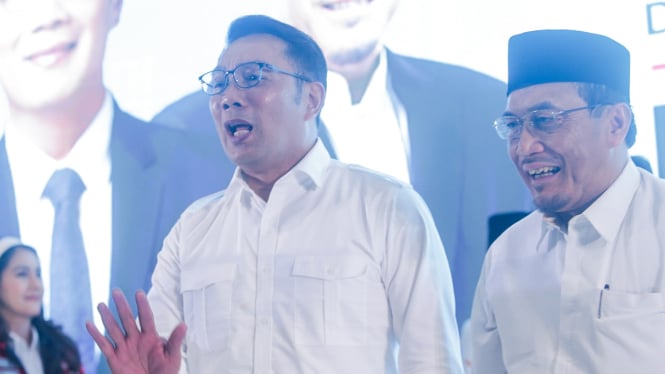 Deklarasi Pencalonan Ridwan Kamil-Suswono Maju Pilkada Jakarta