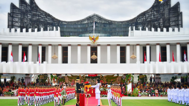 Upacara HUT Ke-79 Kemerdekaan RI Ibu Kota Nusantara (IKN)