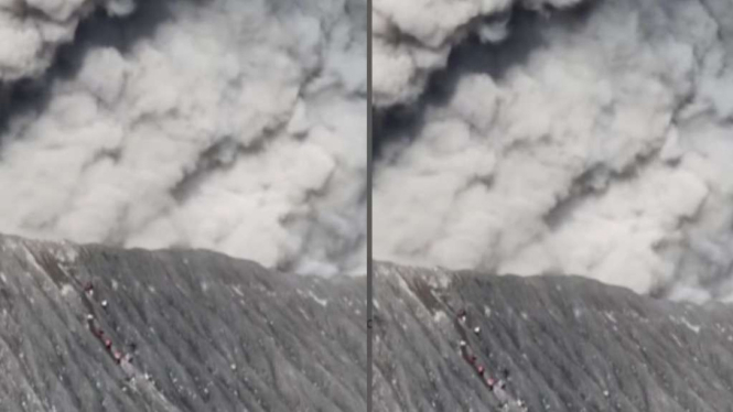 Semburan erupsi dukano