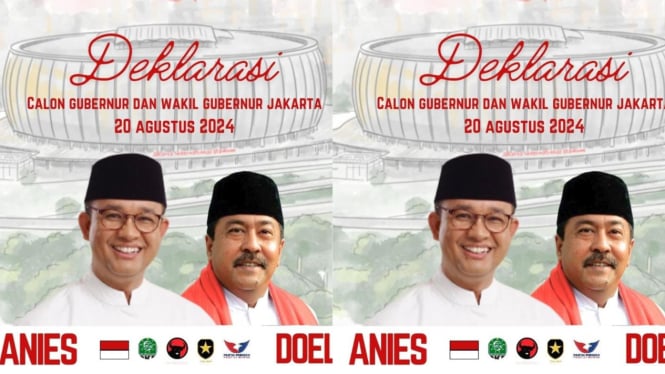 Flyer Anies Baswedan dan Rano Karno yang tersebar di media sosial