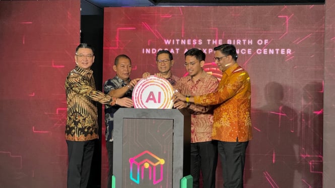 Peresemian IA Experience Center Pertama di Indonesia yang berlokasi di Solo Technopark, Solo, Jawa Tengah, Selasa, 20 Agustus 2024.